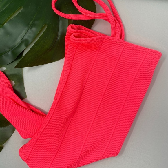 Missguided Neon Ribbed Tank Bodysuit - Picture 2 of 4